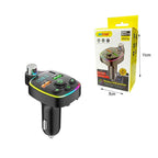 Andowl Πομπός αυτοκινήτου φορτιστής FM Transmitter Q-C71 – Car FM Transmitter OEM