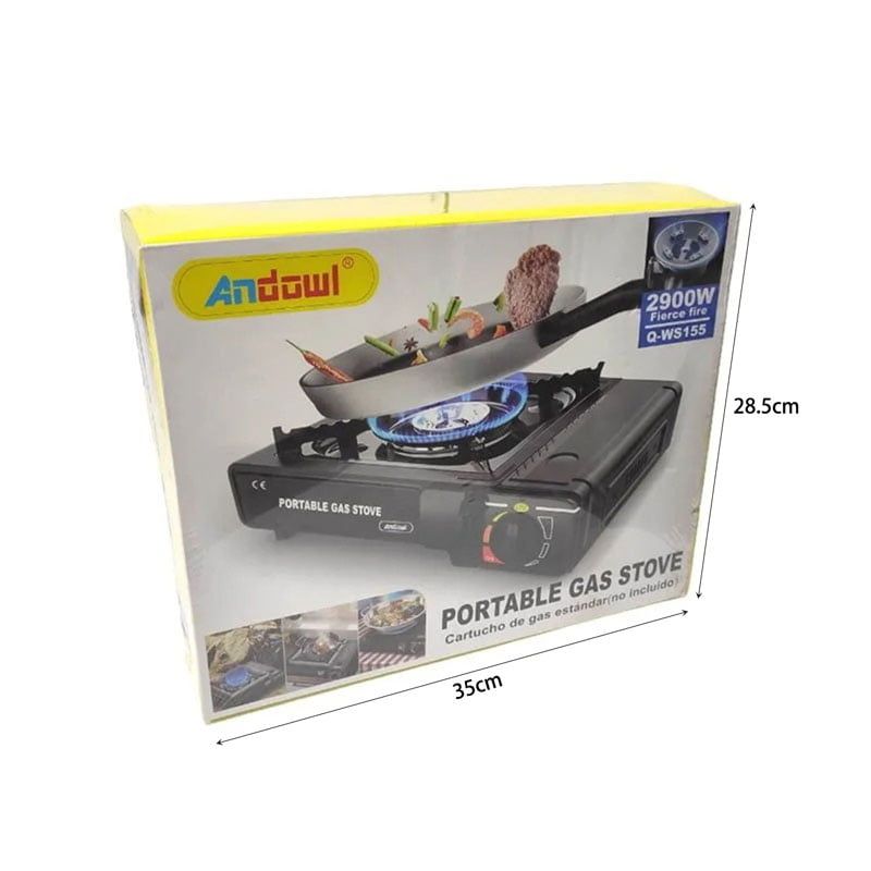 Andowl Φορητό μάτι κουζίνας υγραερίου Q-WS155 - Portable gas stove - Διάφανο - Κίτρινο - Πράσινο ANDOWL