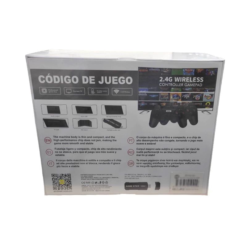 Andowl Ασύρματα χειριστήρια παιχνιδιών 2.4G Q-GS980 - Wireless Controller Gamepad with 4K Ultra HD Game Stick ANDOWL