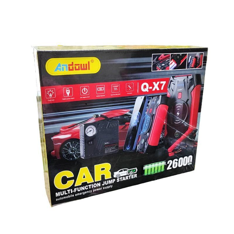 Andowl Εκκινητής Μπαταρίας Αυτοκινήτου Q-X7 26000mAh - Car multi-functional jump starter ANDOWL
