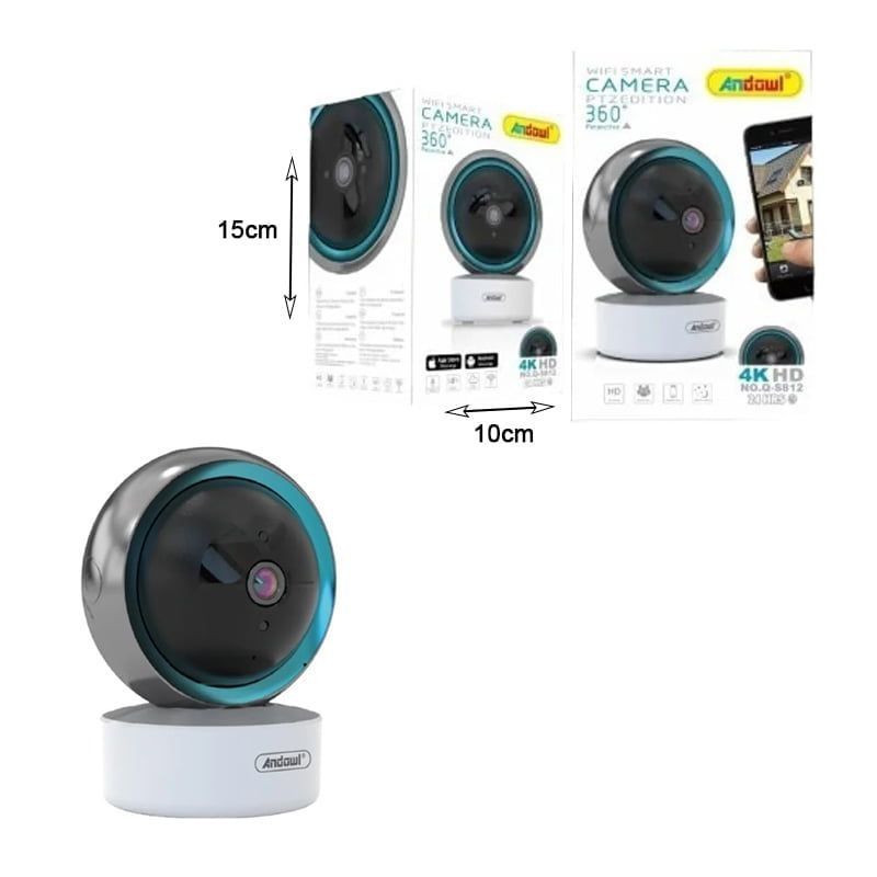 Andowl IP Κάμερα Παρακολούθησης Wi-Fi 1080p Full HD με Αμφίδρομη Επικοινωνία Q-S812 - Security camera ANDOWL