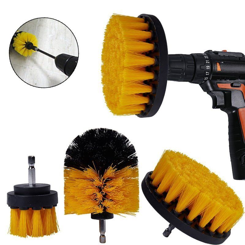 Σετ βούρτσες καθαρισμού για δραπανοκατσάβιδα 3τμχ - Electric Drill Brush Kit OEM