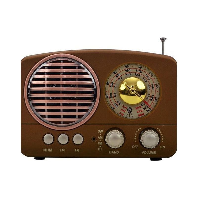 Meier M-161BT Retro Επιτραπέζιο Ραδιόφωνο Επαναφορτιζόμενο με Bluetooth - Retro radio - Μαύρο Meier