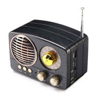 Meier M-161BT Retro Επιτραπέζιο Ραδιόφωνο Επαναφορτιζόμενο με Bluetooth - Retro radio - Μαύρο Meier