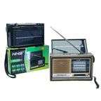 NNS NS-5006S Επιτραπέζιο Ραδιόφωνο Ηλιακό με USB - Solar charge radio - Καφέ NNS