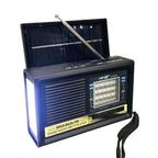 NNS NS-5006S Επιτραπέζιο Ραδιόφωνο Ηλιακό με USB - Solar charge radio - Καφέ NNS
