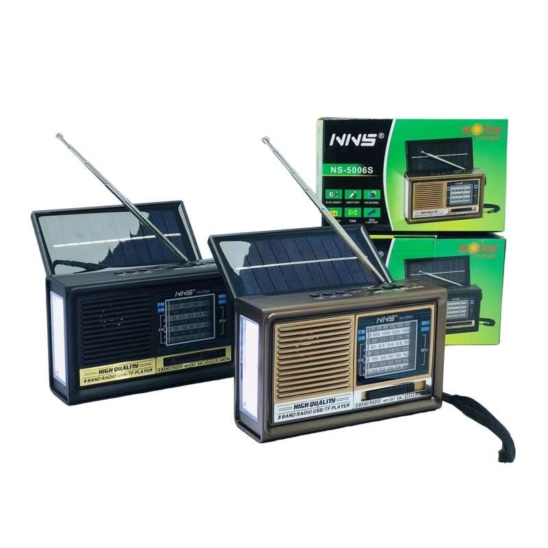 NNS NS-5006S Επιτραπέζιο Ραδιόφωνο Ηλιακό με USB - Solar charge radio - Μαύρο NNS