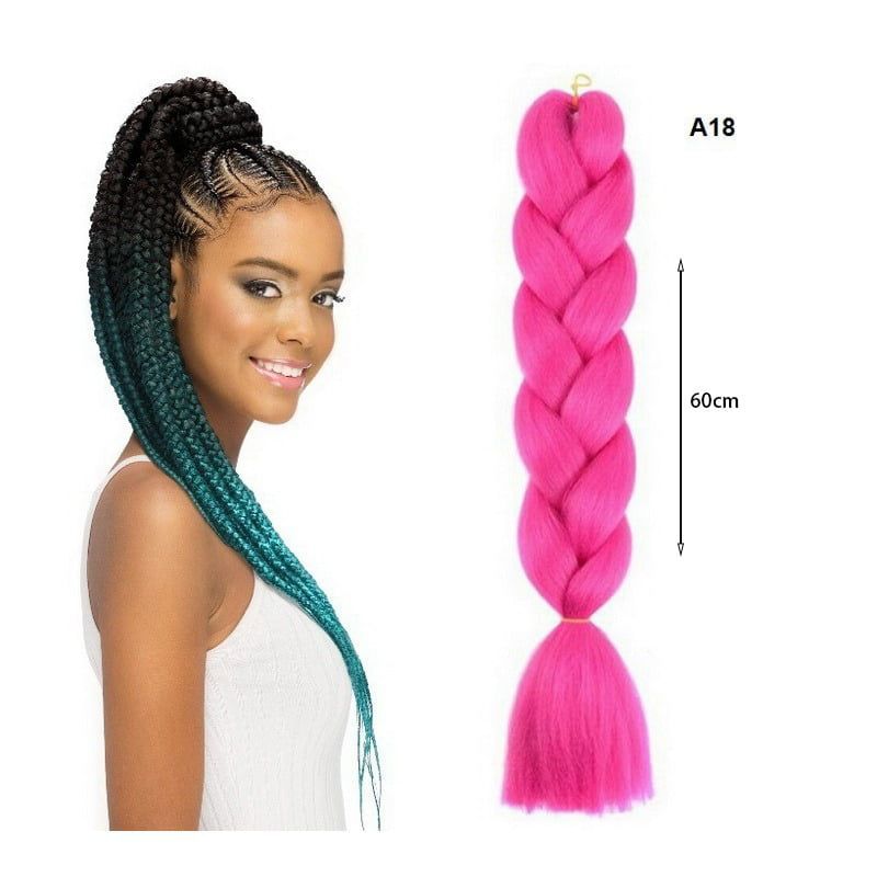 Yuan yao Μαλλιά για Ράστα ροζ/μωβ AY18 - Rasta hair OEM