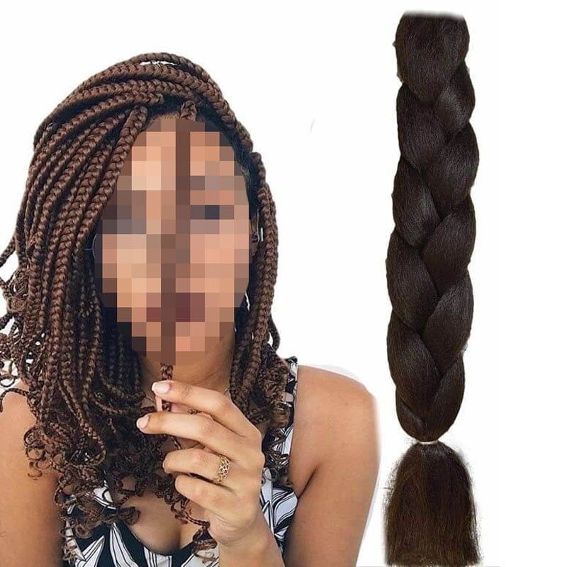 Yuan yao Μαλλιά για Ράστα καστανό σκούρο AY4 - Rasta hair OEM