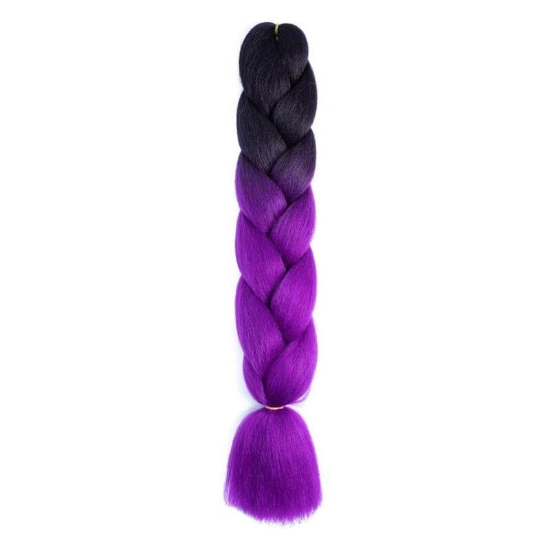 Yuan yao Μαλλιά για Ράστα ombre μαύρο-μωβ BY26 - Rasta hair OEM