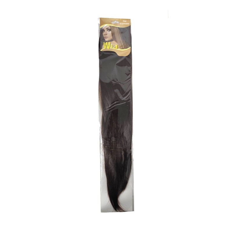 Τρέσα μαλλιών με κλιπς σοκολατί 6K - Hair tapes OEM