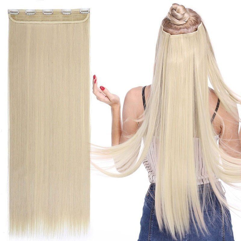 Τρέσα μαλλιών με κλιπς ξανθό 613# - Hair tapes OEM