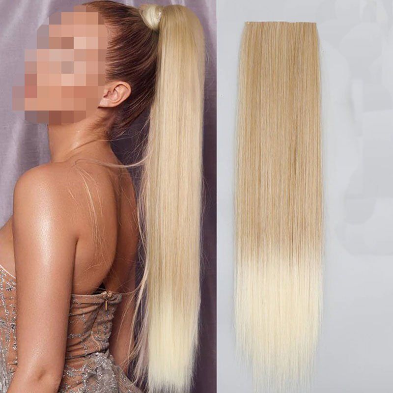 Τρέσα μαλλιών με κλιπς όμπρε ξανθό - Hair tapes OEM