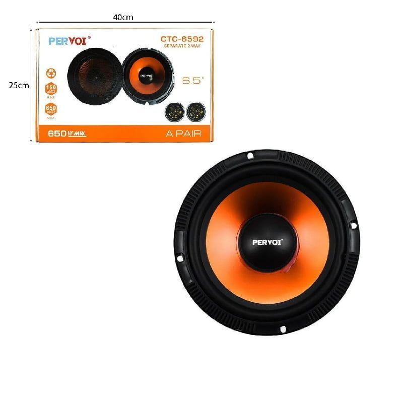 Pervoi Σετ Ηχεία Αυτοκινήτου 6.5" με 150W RMS (Midrange) CTC-6592 - Drive Midrange Car Speaker PerVoi
