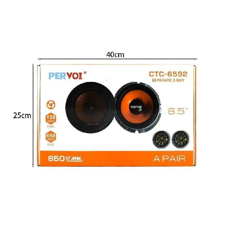 Pervoi Σετ Ηχεία Αυτοκινήτου 6.5" με 150W RMS (Midrange) CTC-6592 - Drive Midrange Car Speaker PerVoi