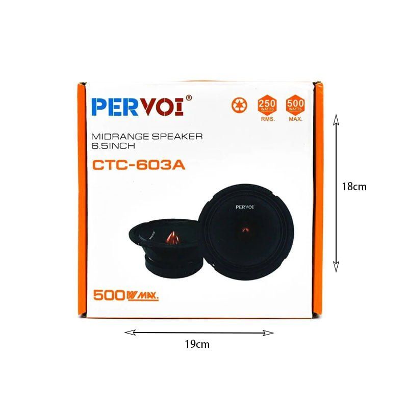 Pervoi Ηχείο Αυτοκινήτου Midrange 6.5″ 500W CTC-603A - Drive Midrange Car Speaker PerVoi