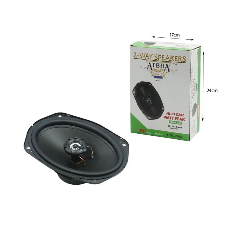 Ηχείο Αυτοκινήτου 1000W 16*23mm CTC-6905 1τμχ - ATBHA 2-Way speakers OEM