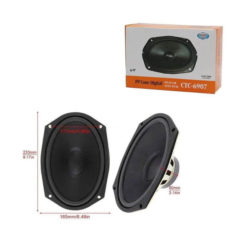 Fony Ηχείο Αυτοκινήτου 6*9″ 80W CTC-6907 - Car Speaker PP Cone Digital Fony