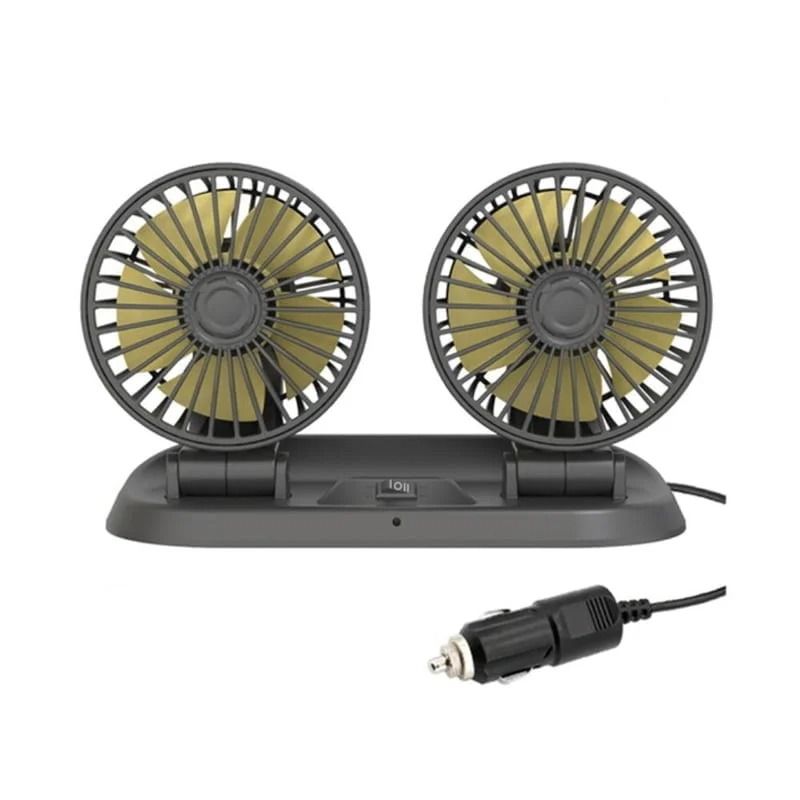 Pervoi Ανεμιστήρας Αυτοκινήτου 12v CTC-650 - Car Dual Head Fan PerVoi
