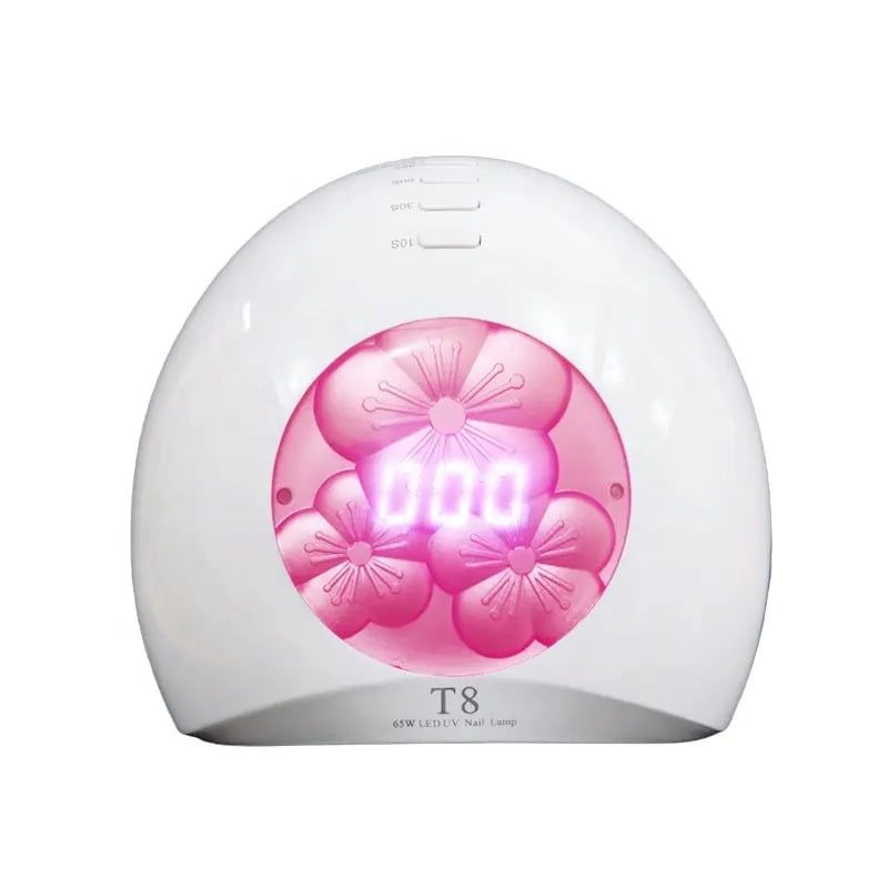 T8 Επαγγελματικό φουρνάκι νυχιών 65W - 2in1 LED/UV lamp - Ροζ OEM
