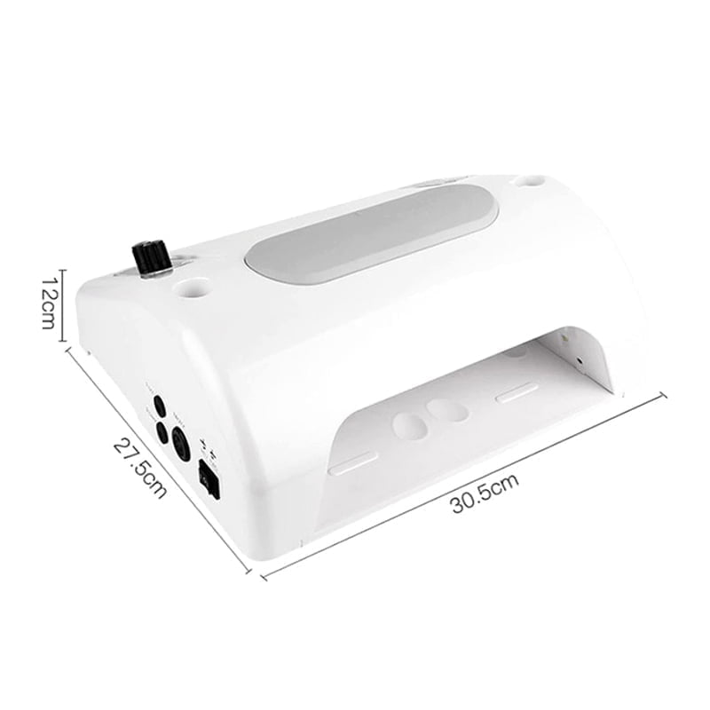 Salon Expert 5 in 1 BQ-777 Τροχός Νυχιών Ρεύματος 30000rpm 80W - Φουρνάκι - Απορροφητήρας - Nail machine - Λευκό - Ροζ OEM