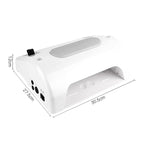 Salon Expert 5 in 1 BQ-777 Τροχός Νυχιών Ρεύματος 30000rpm 80W - Φουρνάκι - Απορροφητήρας - Nail machine - Λευκό - Ροζ OEM