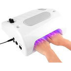Salon Expert 5 in 1 BQ-777 Τροχός Νυχιών Ρεύματος 30000rpm 80W - Φουρνάκι - Απορροφητήρας - Nail machine - Λευκό - Ροζ OEM