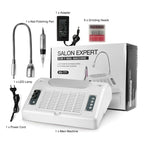 Salon Expert 5 in 1 BQ-777 Τροχός Νυχιών Ρεύματος 30000rpm 80W - Φουρνάκι - Απορροφητήρας - Nail machine - Λευκό - Ροζ OEM