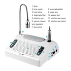 Salon Expert 5 in 1 BQ-777 Τροχός Νυχιών Ρεύματος 30000rpm 80W - Φουρνάκι - Απορροφητήρας - Nail machine - Λευκό - Ροζ OEM