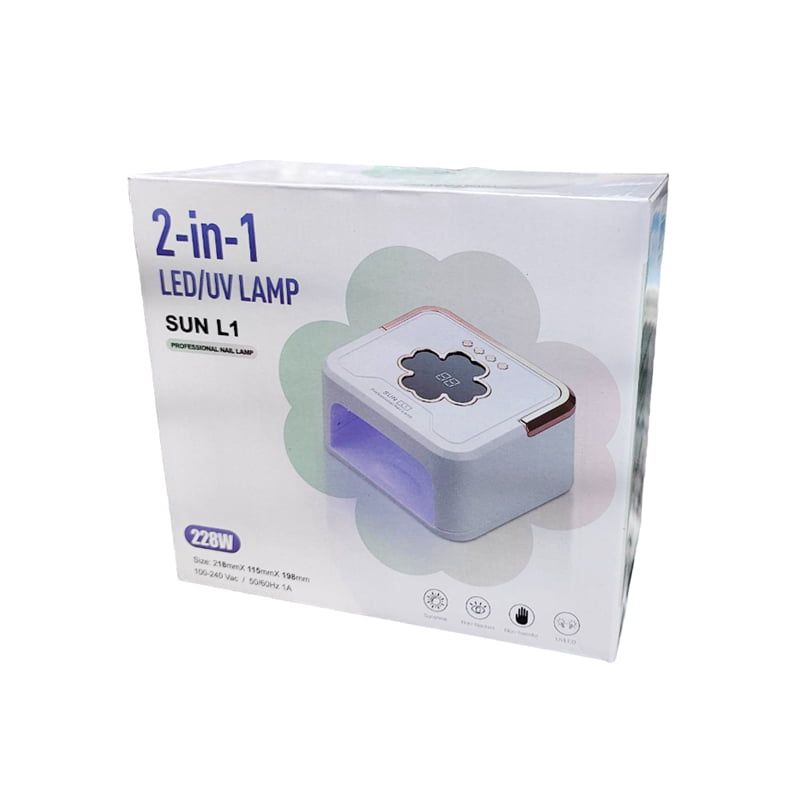 Επαγγελματική Λάμπα Πολυμερισμού SUN L1 228W - 2in1 KED/UV Nail Lamp - Λευκό OEM