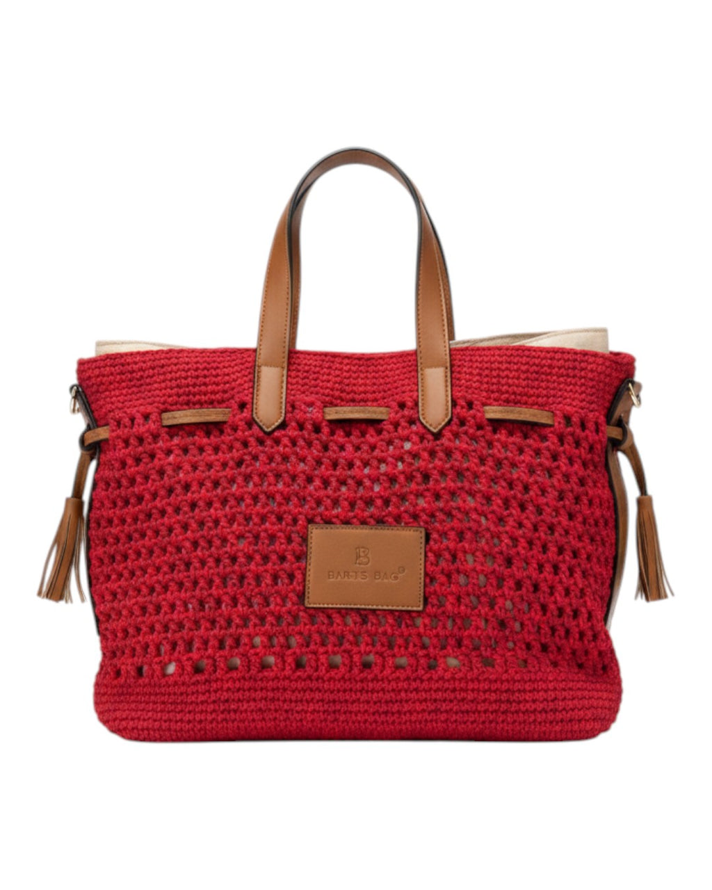 Πλεκτή Τσάντα Χειρός CN26003 - Κόκκινο BAG TO BAG