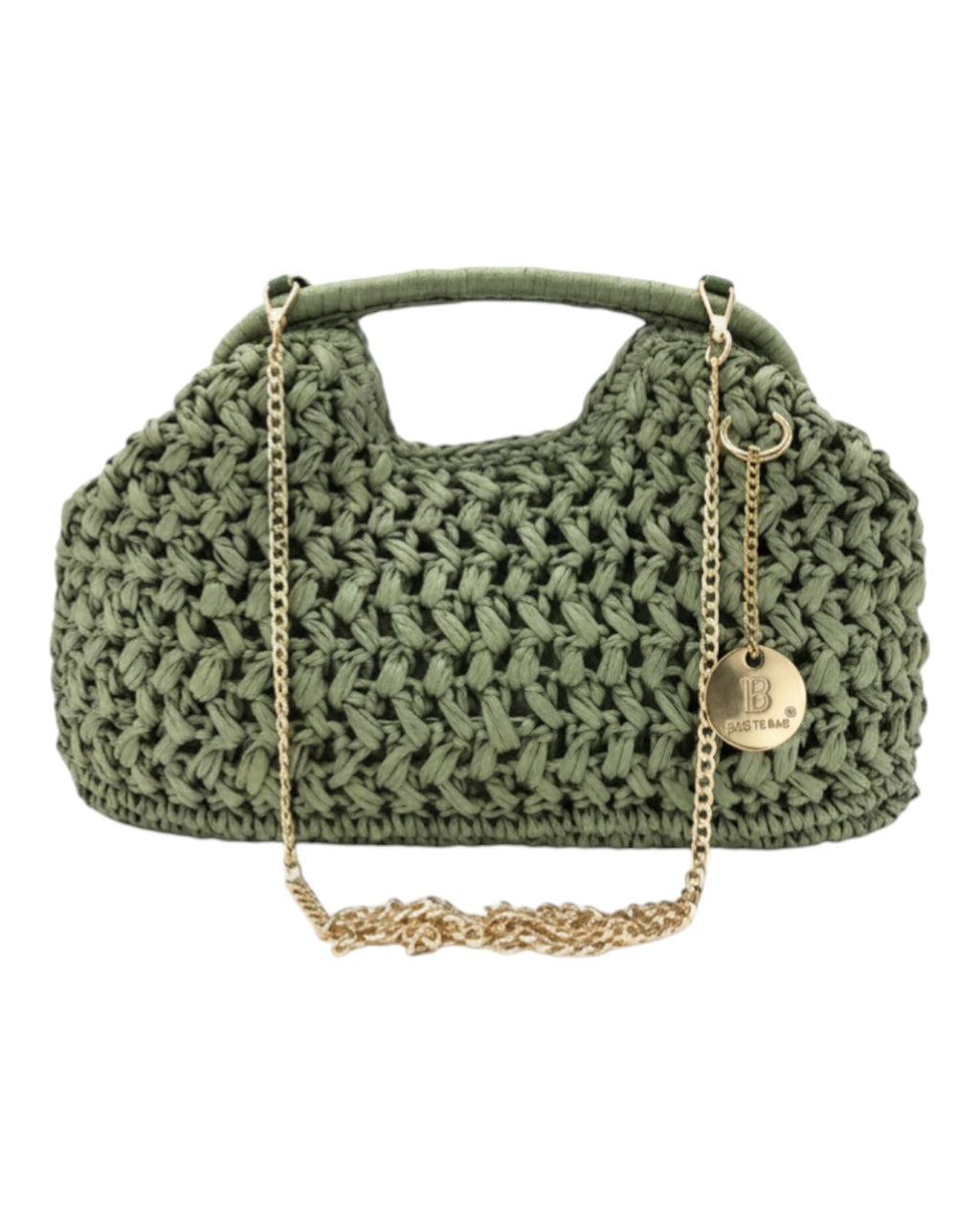 Ψάθινο τσαντάκι χειρός CN26012 - Πράσινο BAG TO BAG