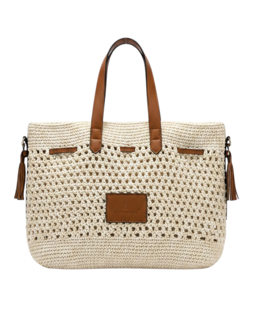 Πλεκτή Τσάντα Χειρός CN26003 - Μπέζ BAG TO BAG