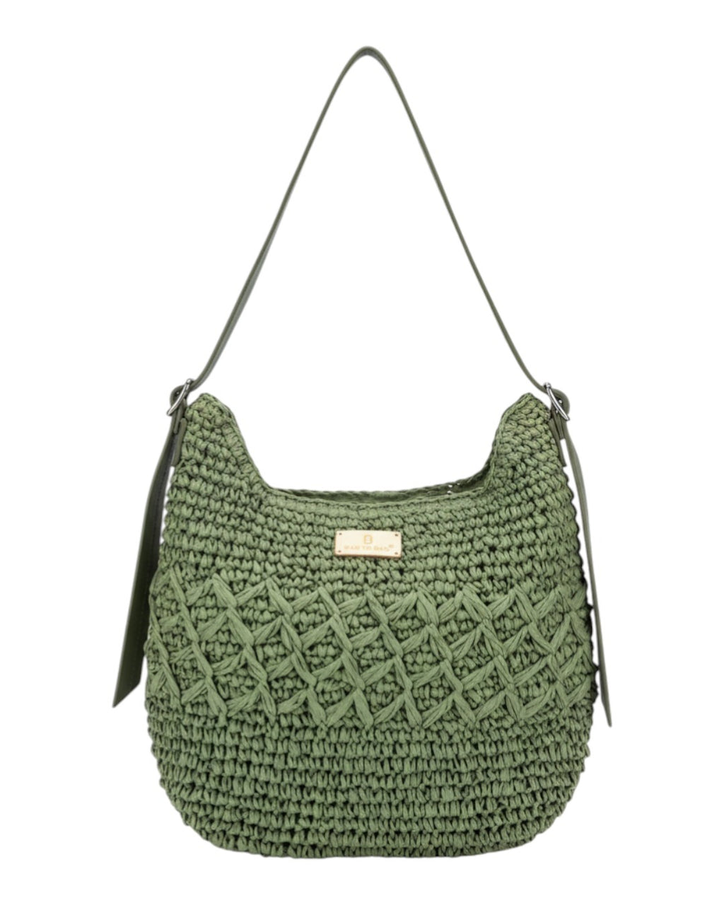 Ψάθινη τσάντα ώμου XY-2638 - Κόκκινο BAG TO BAG