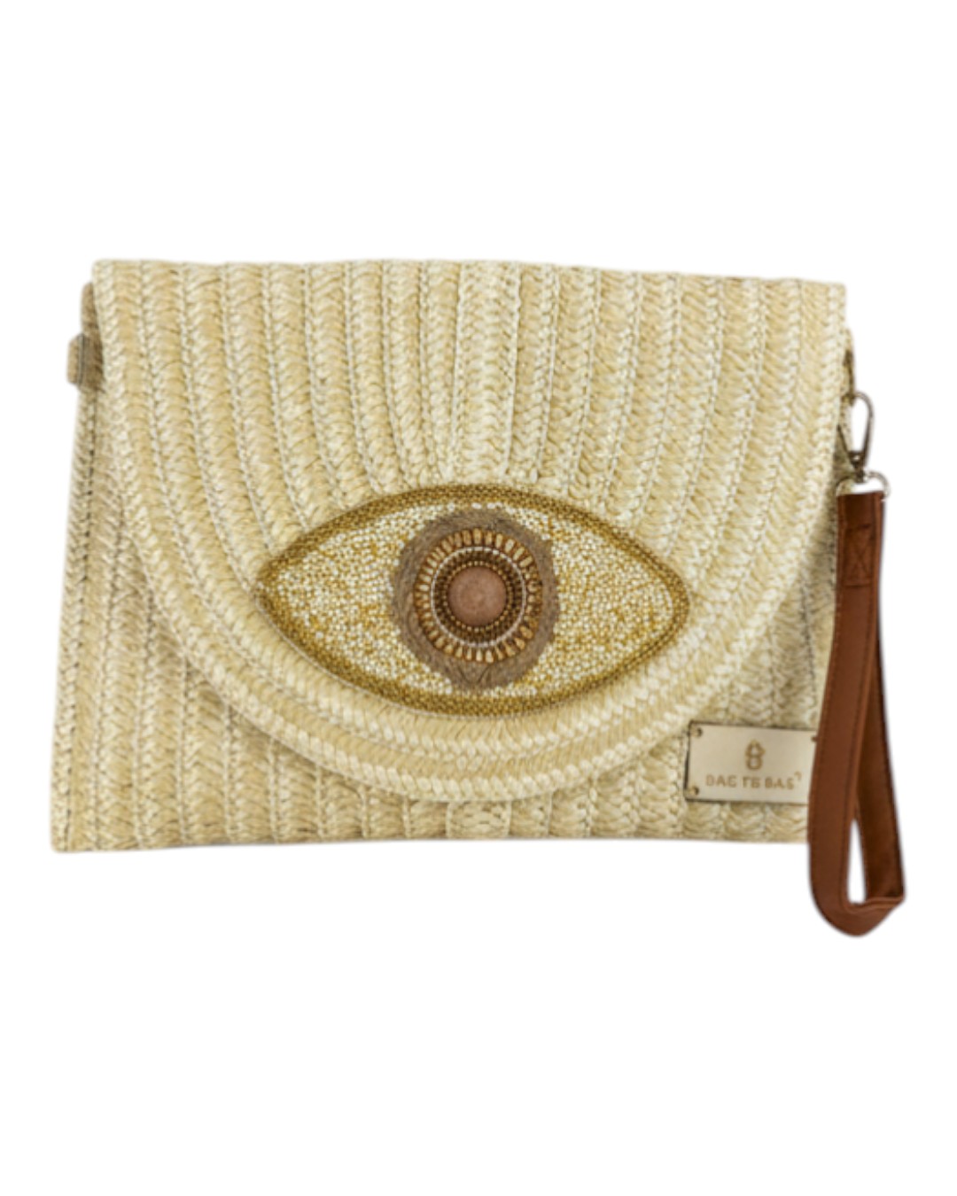 Ψάθινη τσάντα χειρός XY-2607 - Μπέζ BAG TO BAG