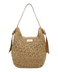 Ψάθινη τσάντα ώμου XY-2638 - Κόκκινο BAG TO BAG
