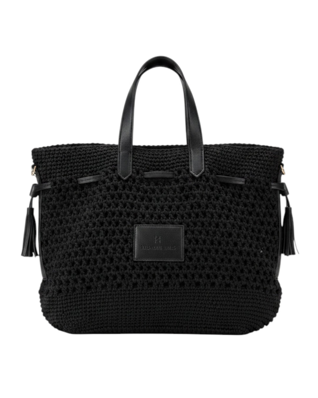 Πλεκτή Τσάντα Χειρός CN26003 - Μαύρο BAG TO BAG