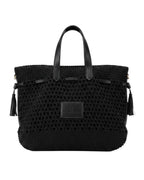 Πλεκτή Τσάντα Χειρός CN26003 - Μαύρο BAG TO BAG