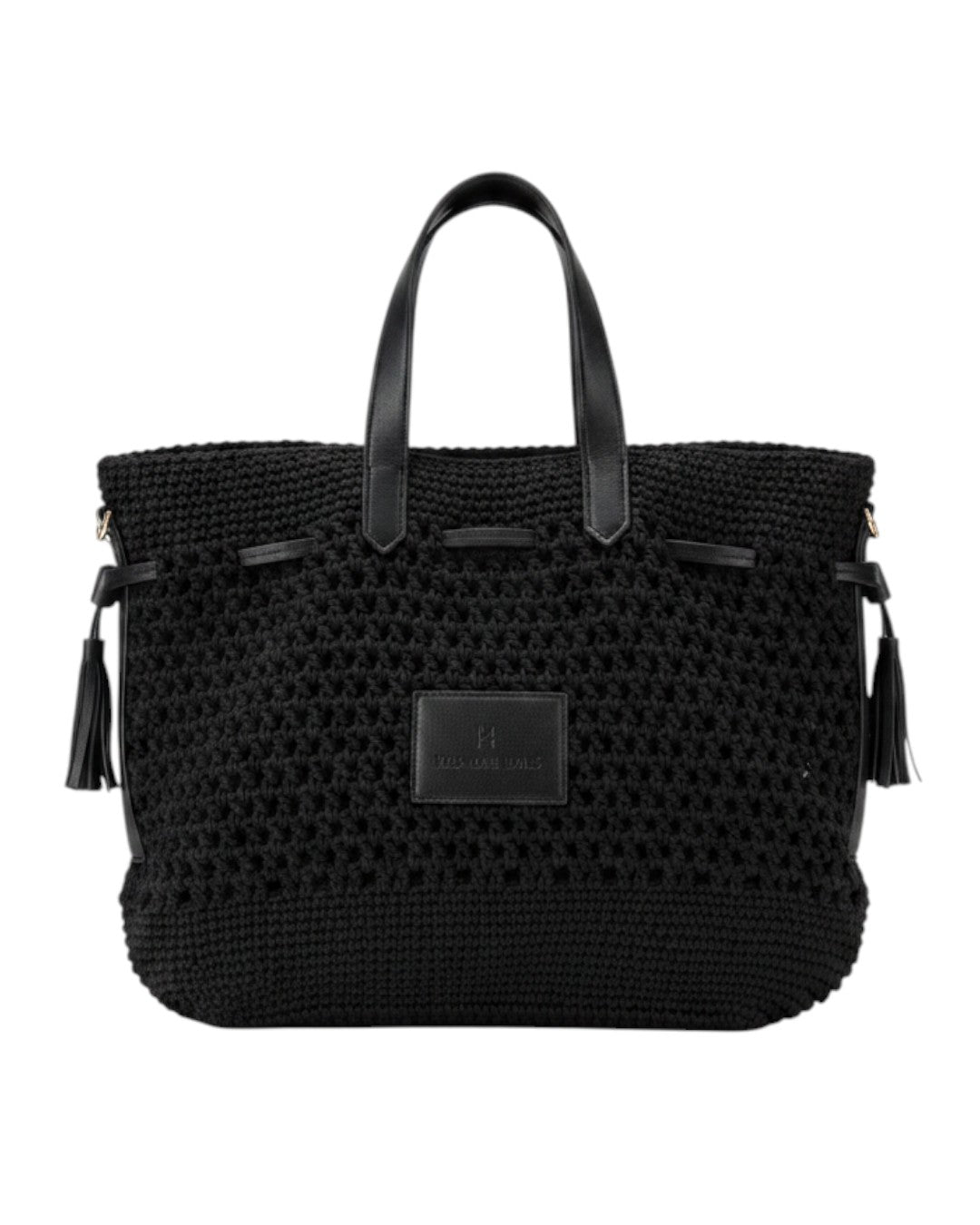 Πλεκτή Τσάντα Χειρός CN26003 - Μαύρο BAG TO BAG