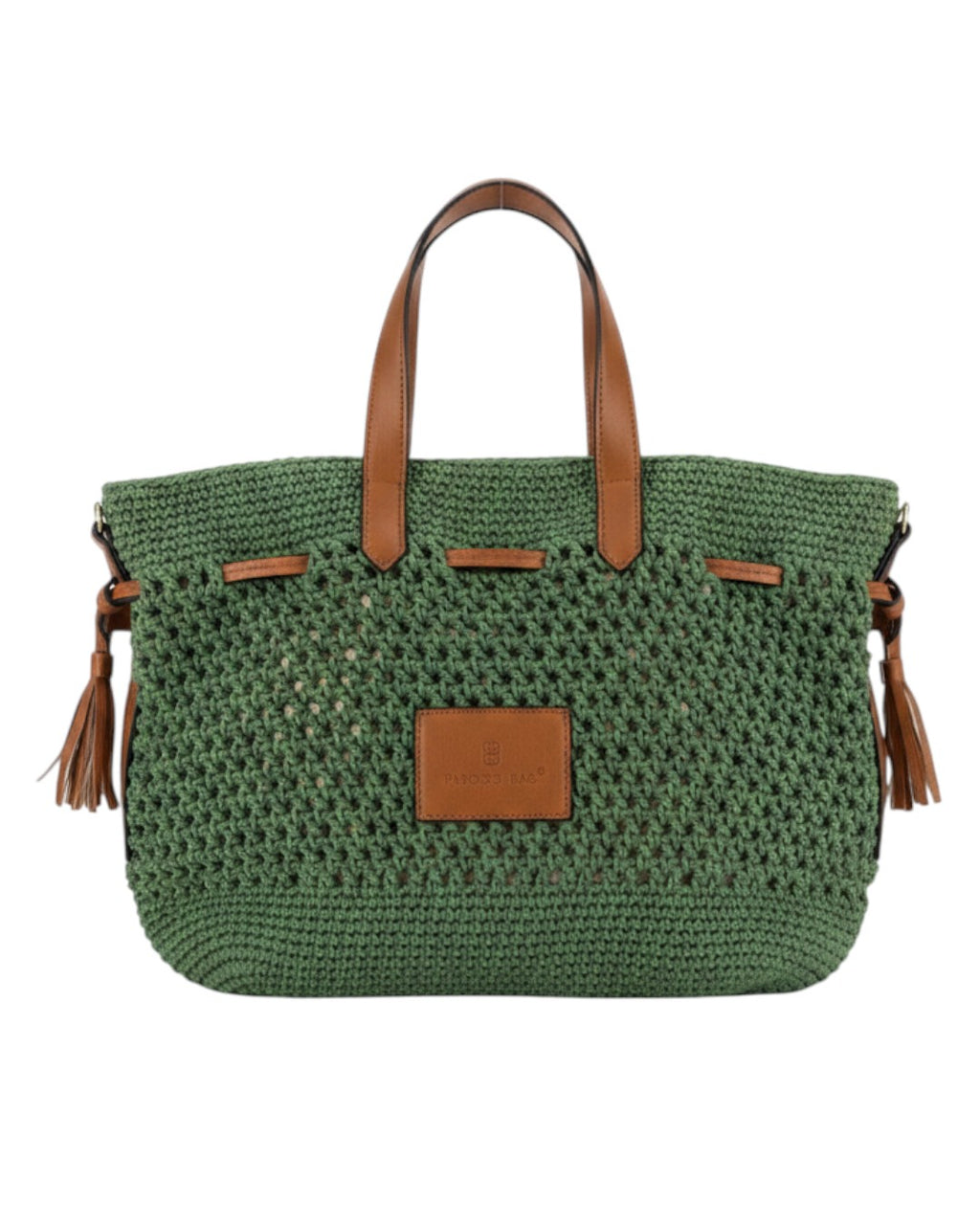 Πλεκτή Τσάντα Χειρός CN26003 - Πράσινο BAG TO BAG
