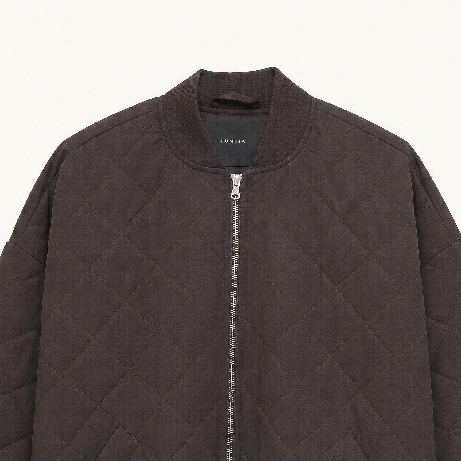 Γυνσικείο Bomber μπουφάν καπιτονέ LUMINA Καφέ LD5994 Lumina Fashion