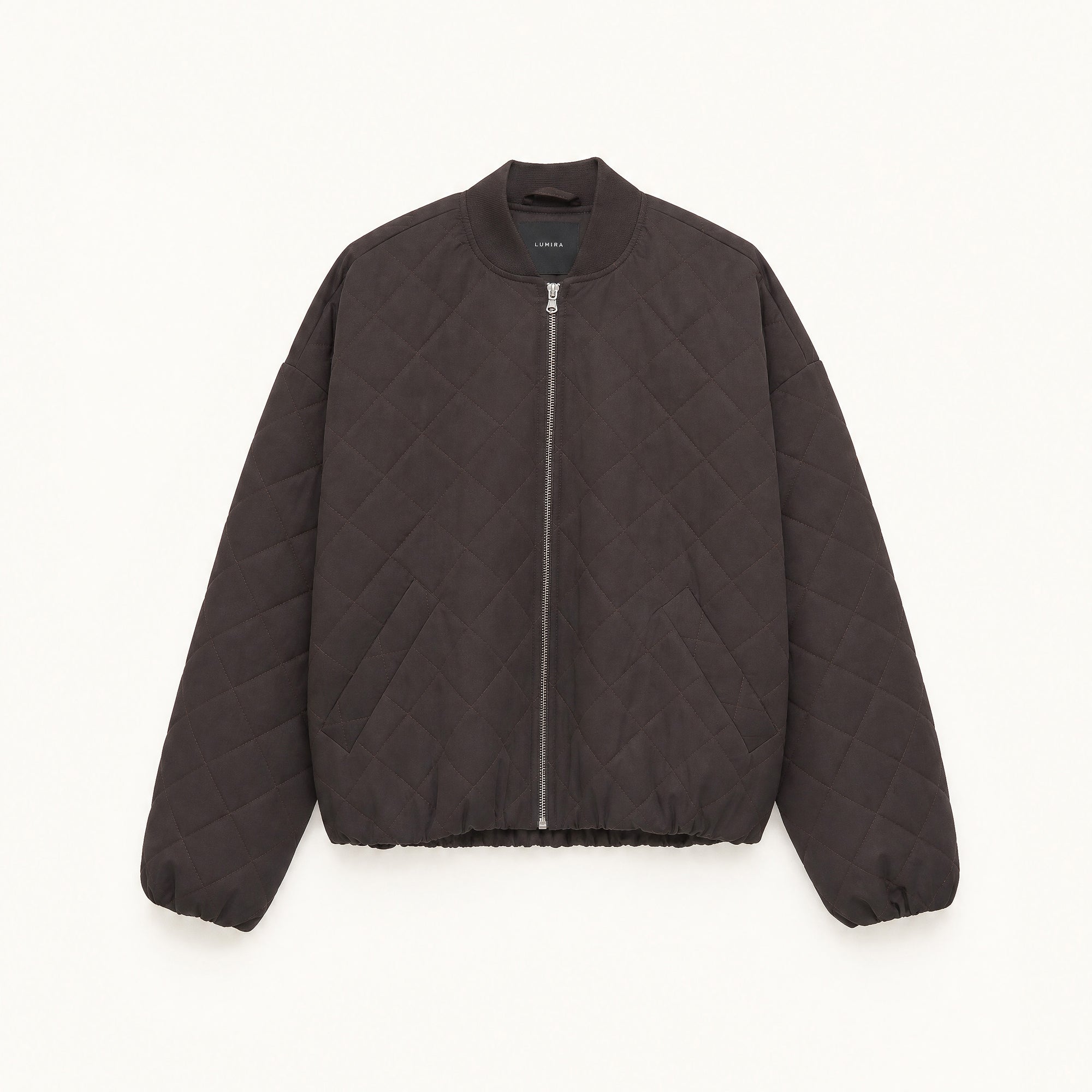 Γυνσικείο Bomber μπουφάν καπιτονέ LUMINA Καφέ LD5994 Lumina Fashion