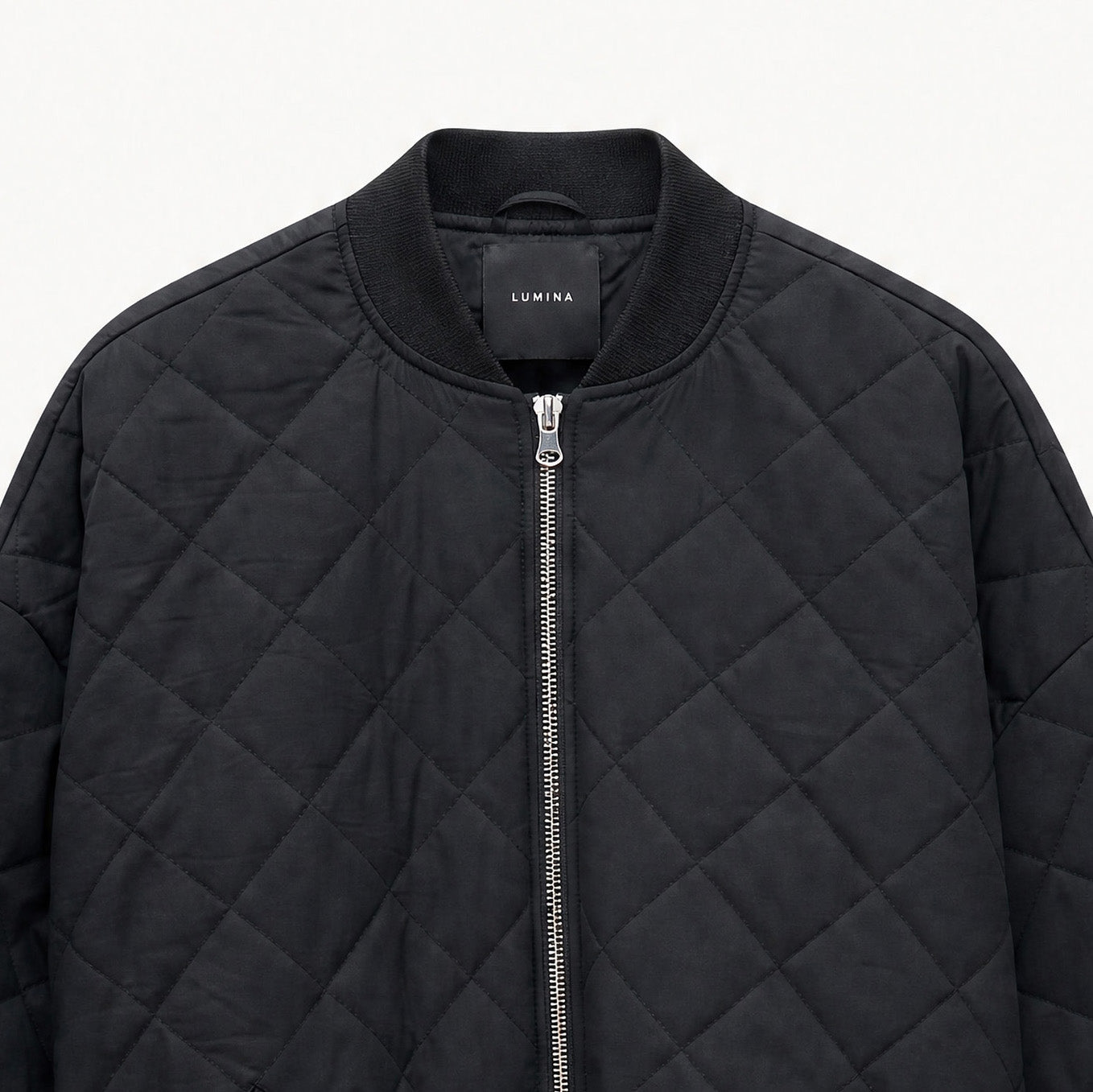 Γυνσικείο Bomber μπουφάν καπιτονέ LUMINA Μαύρο LD5994 Lumina Fashion
