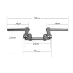 Ρυθμιζόμενο Tιμόνι Mοτοσικλέτας - Adjustable Motorcycle Handlebar - Μαύρο OEM