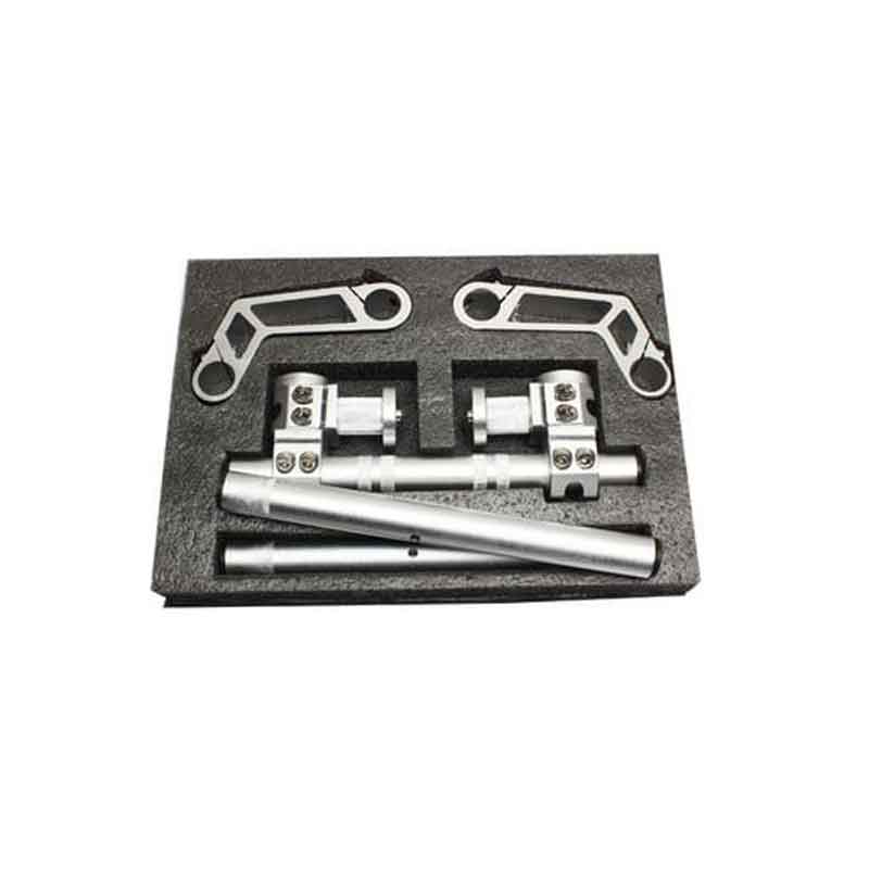 Ρυθμιζόμενο Tιμόνι Mοτοσικλέτας - Adjustable Motorcycle Handlebar - Ασημί OEM