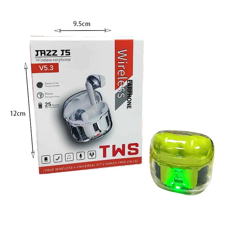 Jazz J5 Ασύρματα ακουστικά V5.3 TWS - Wireless Earphone - Λευκό Jazz