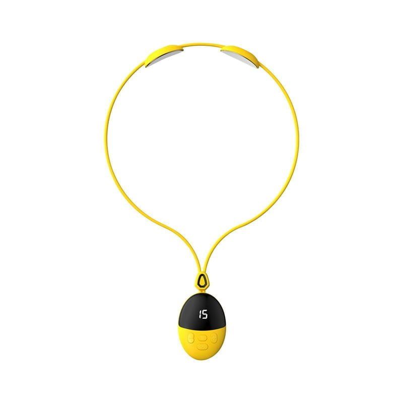 Συσκευή μασάζ λαιμού KS-9 - Pulse neck massager - Κίτρινο OEM