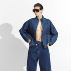 Γυναικεία τζιν μπουφάν Oversized LUMINA Μπλε G173 Lumina Fashion