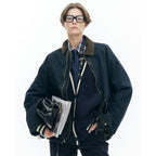 Γυναικεία τζιν μπουφάν oversized LUMINA Μπλε Q3900 Lumina Fashion