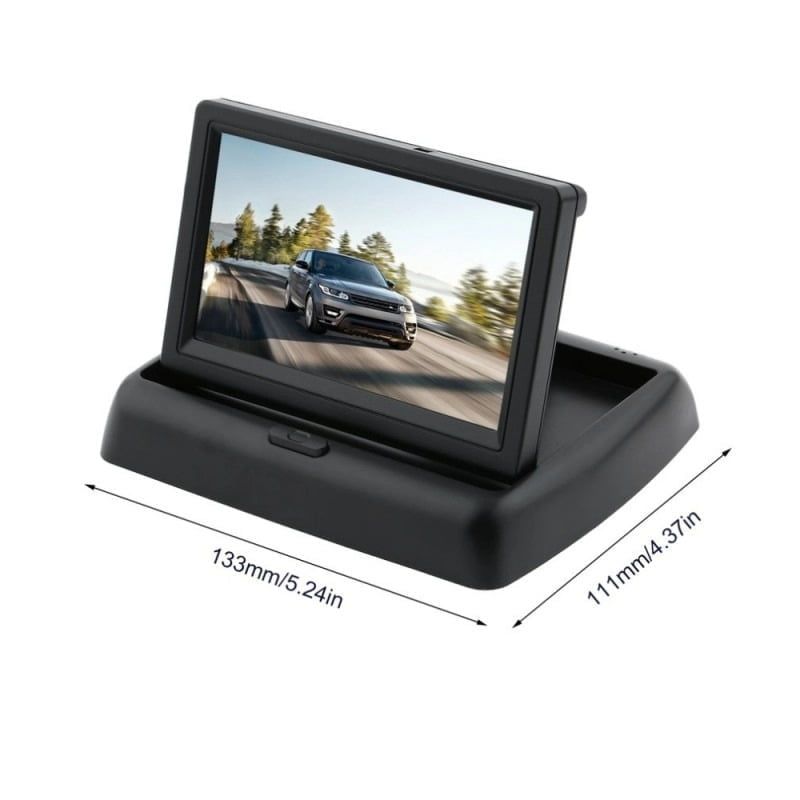 Αναδιπλούμενη οθόνη αυτοκινήτου TFT-LCD Monitor 4.3" OEM